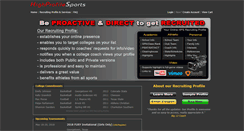 Desktop Screenshot of highprofilesports.com