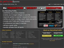 Tablet Screenshot of highprofilesports.com